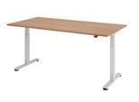 HAMMERBACHER elektrisch höhenverstellbarer Schreibtisch VXMST2E/N/S nussbaum