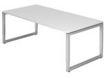 HAMMERBACHER höhenverstellbarer Schreibtisch VRS2E/W/S weiß