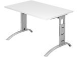 HAMMERBACHER höhenverstellbarer Schreibtisch VFS12/W/S weiß