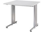 HAMMERBACHER Schreibtisch VNS08/5/S lichtgrau