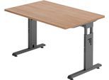 HAMMERBACHER höhenverstellbarer Schreibtisch VOS12/N/G nussbaum
