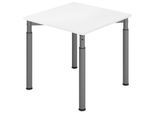 HAMMERBACHER höhenverstellbarer Schreibtisch VYS08/W/G weiß