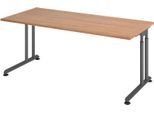 HAMMERBACHER höhenverstellbarer Schreibtisch VZS19/N/G nussbaum