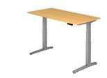 HAMMERBACHER elektrisch höhenverstellbarer Schreibtisch VXBHM16/6/SS buche