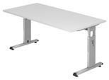 HAMMERBACHER höhenverstellbarer Schreibtisch VOS16/W/S weiß