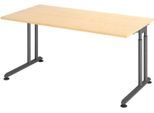 HAMMERBACHER höhenverstellbarer Schreibtisch VZS16/3/G ahorn