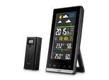 Wetterstation HAMA "Wetterstation Funk mit Außensensor (digital, Vorhersage)", schwarz, Wetterstationen, Kinder, (innen und außen)