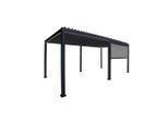 Gardenson Pergola-Rollo , Anthrazit , Metall , 400x250x10 cm , Sonnenschutz, Pavillons