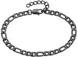 Armband "Schmuck Geschenk Armschmuck Edelstahl", schwarz, ANISTON JEWELRY & WATCHES, Armbänder, Damen, 22cm, Edelstahl, Armband