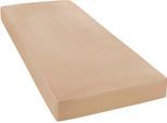 Spannbettlaken JANINE "MAKO-FEINJERSEY 5007", braun (nougat), L:200cm, Mako-Jersey, Obermaterial: 100% Baumwolle, Bettlaken, Spannbettlaken, aus 100% Baumwolle, für Matratzen bis 26 cm Höhe