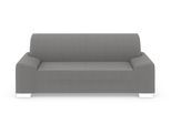 2,5-Sitzer DOMO COLLECTION "Anzio kubisches Design, flache Armlehnen, Breite 214cm", grau, B:214cm H:85cm T:93cm, Sofas, Mit Federkern