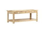 vidaXL Couchtisch 110 x 50 x 45 cm Handgemalt Massivholz Mango