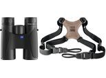 ZEISS Terra ED 10x42 schwarz + Zeiss Komfort-Kreuzriemen