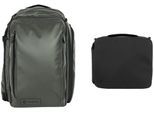 WANDRD Transit 35L Travel Backpack Wasatch Green Essential Bundle