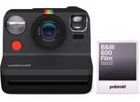 Polaroid Now Gen2 Kamera Schwarz + 600 B&W Film 8x