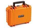 B&W Case Type 1000 SI orange mit Schaumstoffeinsatz