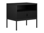 Boxxx Nachtschrank Maggiore, Schwarz, Metall, 1 Schublade(n) Schubladen, 53.9x52.4x39 cm, Typenauswahl, Schlafzimmer, Nachttische