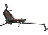 Rudergerät CHRISTOPEIT SPORT "RW 1000", schwarz (schwarz, rot), Rudergeräte, ohne Unterlegmatte, Rudermaschine, 120 kg max. Benutzergewicht, B:52cm H:72cm L:166cm