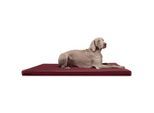 Tierlando CARLOS Ortho-Medic - Orthopädische Hundematte dunkelrot 1 m, 6 cm, 80 cm