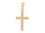 Kettenanhänger ADELIA´S "stilvoller Kreuz Anhänger aus 333 Gold", gold, Schmuckanhänger, Damen, Gelbgold 333 Gold, Gelbgold 333, Gold, Kettenanhänger