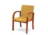 Esszimmersessel HOME AFFAIRE "LINA707", kirschbaum, gelb, B:60cm H:85cm T:50cm, 100% Polyester, Sessel, Esszimmersessel, Extra-confort, Fleckenabweisendes Gewebe, Massivholz