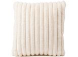 Dekokissen GÖZZE "Vito", beige (creme, unifarben), B:45cm H:8cm L:45cm, Polyester, Dekokissen_Sitzkissen_Kissenhüllen