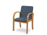 Esszimmersessel HOME AFFAIRE "LINA707", buche natur, jeans, B:60cm H:85cm T:50cm, 100% Polyester, Sessel, Esszimmersessel, Extra-confort, Fleckenabweisendes Gewebe, Massivholz