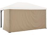 Pavillonseitenteil KONIFERA "Murano", beige (sandbeige), B:300cm H:400cm, Pavillonseitenteile