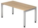 HAMMERBACHER höhenverstellbarer Schreibtisch VJS16/E/S eiche