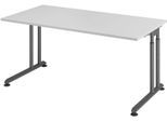 HAMMERBACHER höhenverstellbarer Schreibtisch VZS16/5/G lichtgrau