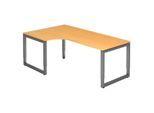 HAMMERBACHER VRS82/6/G höhenverstellbarer Schreibtisch 65 - 85 cm buche / anthrazit