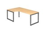 HAMMERBACHER VRS82/3/G höhenverstellbarer Schreibtisch 65 - 85 cm ahorn / anthrazit