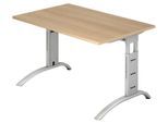 HAMMERBACHER höhenverstellbarer Schreibtisch VFS12/E/S eiche