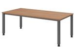 HAMMERBACHER höhenverstellbarer Schreibtisch VQS2E/N/G nussbaum
