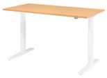 HAMMERBACHER VXMKA16/6/W elektrisch höhenverstellbarer Schreibtisch 70,0 - 120,0 cm - elektrisch Buche / weiß