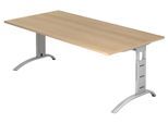 HAMMERBACHER höhenverstellbarer Schreibtisch VFS2E/E/S eiche