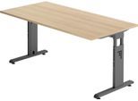HAMMERBACHER höhenverstellbarer Schreibtisch VOS16/E/G eiche