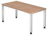 HAMMERBACHER höhenverstellbarer Schreibtisch VQS16/N/S nussbaum