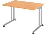 HAMMERBACHER höhenverstellbarer Schreibtisch VZS12/6/S buche