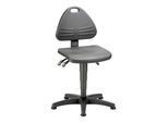 bimos Arbeitsstuhl Isitec mit Gleiter und PU-Schaum schwarz Sitzhöhe 430-600 mm (9603-2000)