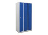STIER Garderobenspind 3 Abteile 1800x870x500mm enzianblau (907280)