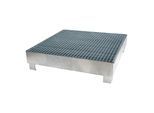 STIER Auffangwanne verzinkt für 4x200l Fässer 1200x1200x290 mm (904855)