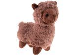 Kuscheltier HEUNEC "Kuma, Lama", braun (schokobraun), Plüschfiguren, KinderH:16cm, Kuscheltier, Made in Germany, H:16cm