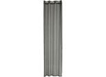 Gardine HOMING "Hannah" Gr. 1, silber (silberfarben, anthrazit), B:140cm H:245cm, Obermaterial: 100% Polyester, Gardinen, Gardine, Fertigschal