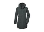 Parka KILLTEC "KOS 30 WMN PRK", Damen, Gr. 42, grün (dunkelgrün), Obermaterial: 100% Polyester.Futter: 100% Polyester, Jacken Parka, Funktionsparka: wasser- und winddicht, atmungsaktiv, abnehmbare Kapuze