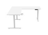 Carryhome Eckschreibtisch, Weiß, Metall, Kunststoff, Holzwerkstoff, rechteckig, eckig, Kufe, 160x72-117x160 cm, höhenverstellbar, Büromöbel, Büromöbel-Sets & Büromöbel-Serien, Büromöbelserien