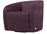 Sessel EGOITALIANO "Charlottaas Clubsessel, Designsessel, modern und zeitlos, bequem", lila (plum), B:73cm H:73cm T:76cm, 100% Polyester. Wasser- und Schutzabweisend., Sessel, Sessel, drehbar, kompakte Stellmaße, Solitärsessel