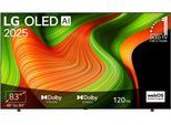 LG OLED-Fernseher "OLED83B59LA", Energieeffizienz: F (A-G), schwarz, 83 ″, Fernseher