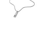 Kette mit Anhänger CALVIN KLEIN "CK PARALLEL", edelstahlfarben, Halsketten, Herren, Edelstahl, L: 63,5 B: 1mm, B:1mm