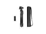Puluz Aluminum Live Selfie Tripod with 3D Head and Phone Holder (Black)
